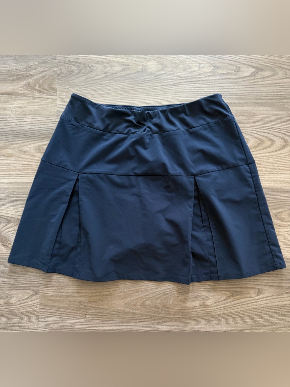 Lands End Navy Blue Pleated Athletic Skort Women’s size Medium